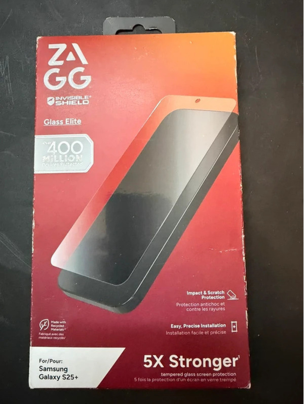 ZAGG InvisibleShield Glass Elite Screen Protector Samsung Galaxy S25+ New